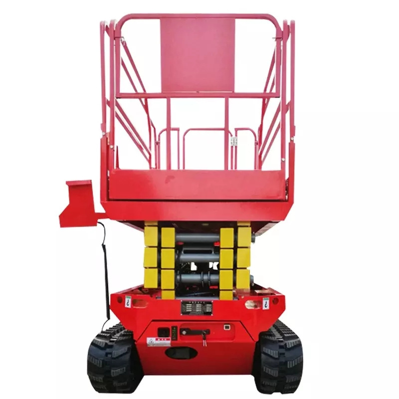 LICHMACH track scissor lift mini triple scissor hydraulic manual scissor lift for tree trimming