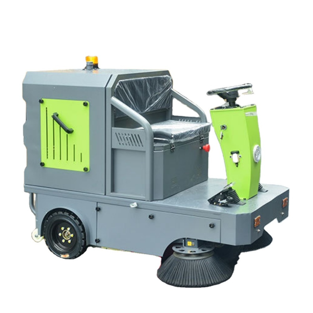 Water irrigation function CE certificate lithium battery four wheel electrical street sweeper