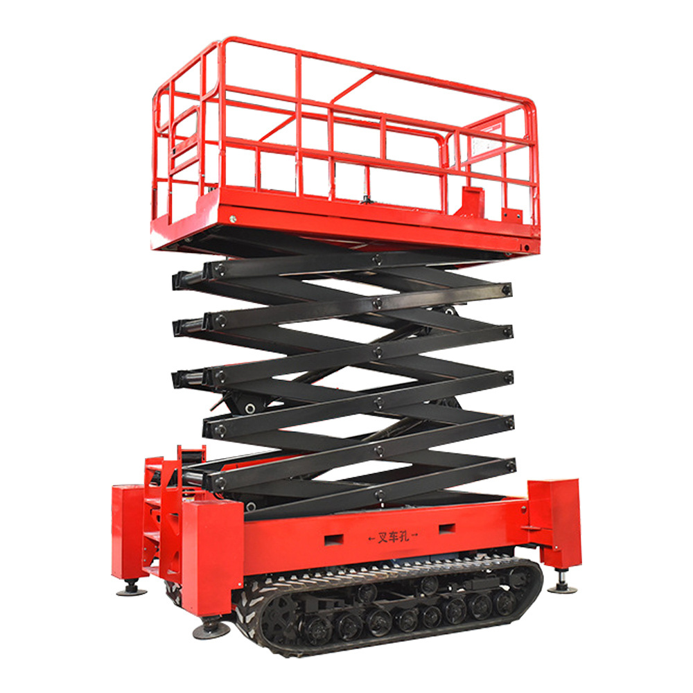 LICHMACH track scissor lift mini triple scissor hydraulic manual scissor lift for tree trimming