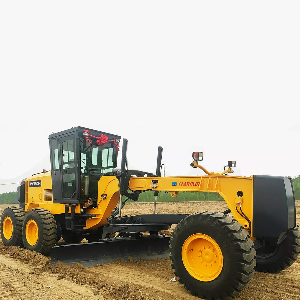 Low price self propelled road grader laser grader for sale