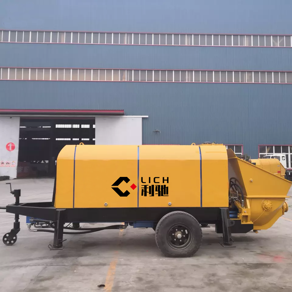 Concrete Trailer Pumps Electric Power Concrete Pump Small Construction Portable Mini Concrete Pump