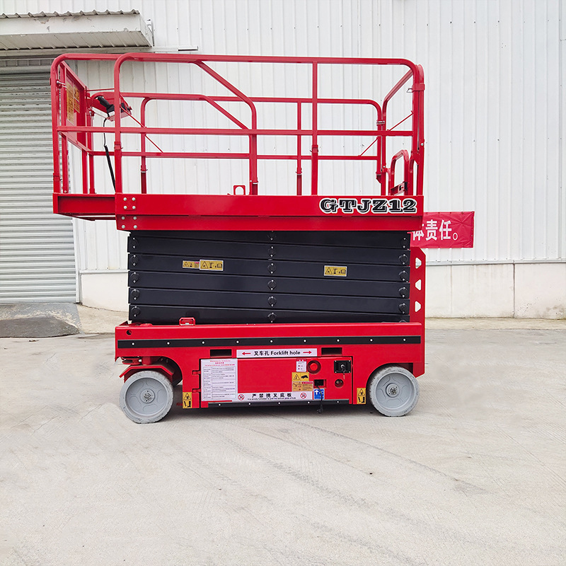 6-16 m Scissor lift scaffolding 18m 500kg Hydraulic electric lift mobile scissor shear fork wheel scissor lift platform