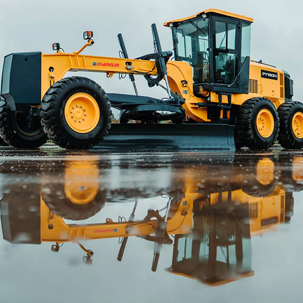 Low price self propelled road grader laser grader for sale