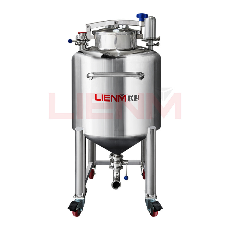 LIENM Mixing Equipment 1000 2000 Liters Stainless Steel Mixing Tank For Perfume Mixing Machine Alcohol Liquid Storage Tank