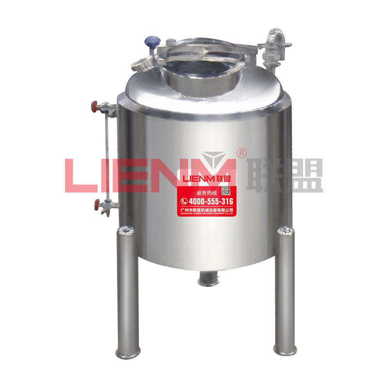 Factory Customized Homogenizer Liquid Fertilizer Storage Tank with Agitator Mixing Tank Steel 100l 200l Pneumatic Mixing Type