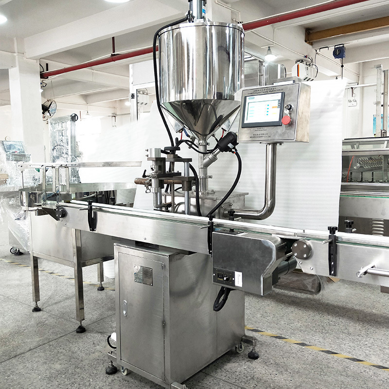 LIENM factory paste filling machine with mixing and heating cosmetic cream paste tube sealing machine