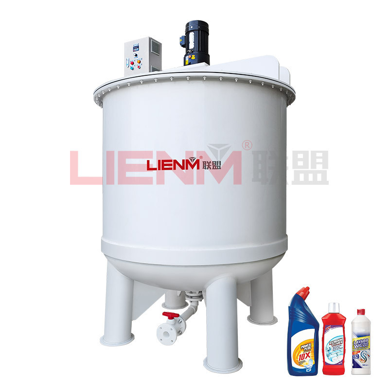 PP PVC Anticorrosive Polypropylene Tank Bleach Hidrogen Peroxide Mixer liquid Chlorine Storage Mixing Tank with Explosion-proof