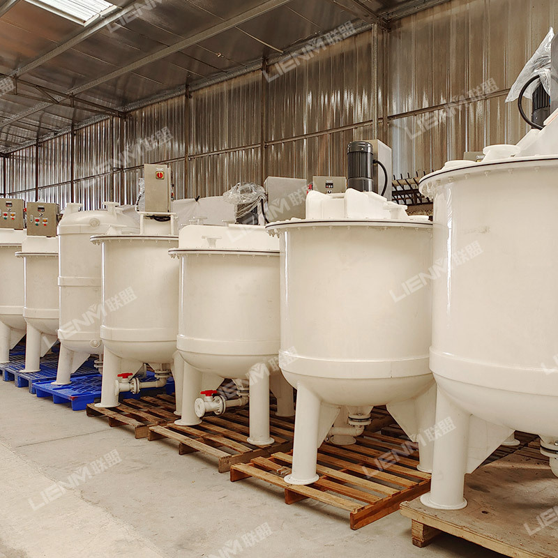 PP PVC Anticorrosive Polypropylene Tank Bleach Hidrogen Peroxide Mixer liquid Chlorine Storage Mixing Tank with Explosion-proof