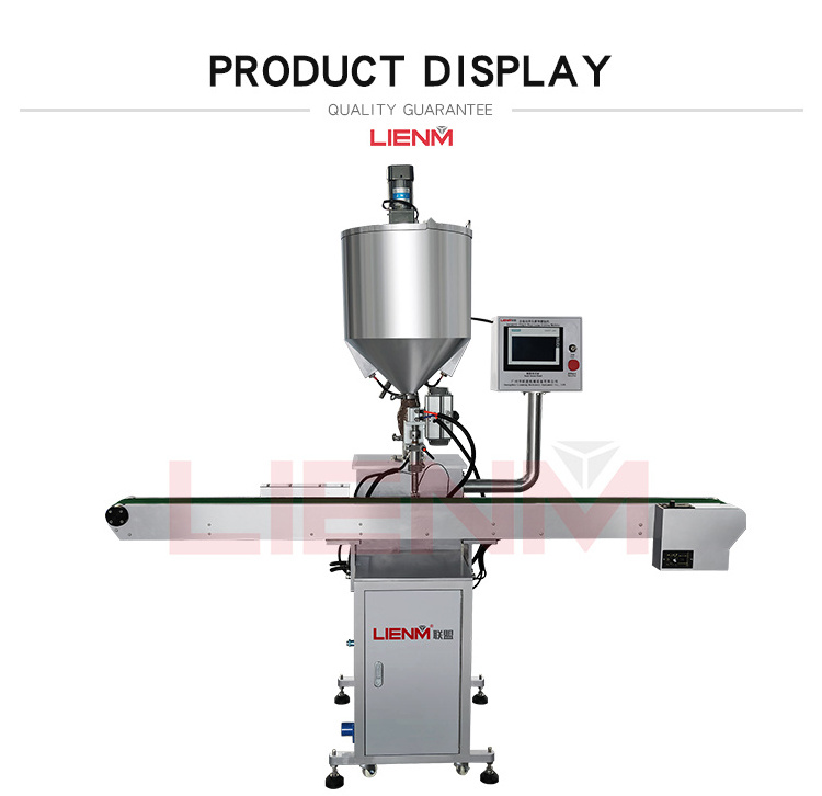 LIENM factory paste filling machine with mixing and heating cosmetic cream paste tube sealing machine