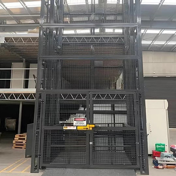 hydraulic goods lift warehouse cargo lift