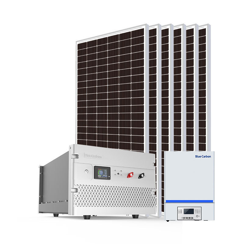 Blue Carbon Residential Offgrid Solar Power System 3000W 4000W 5000W 3Kw 4Kw 5Kw Off Grid Solar Panel System Cost For Home