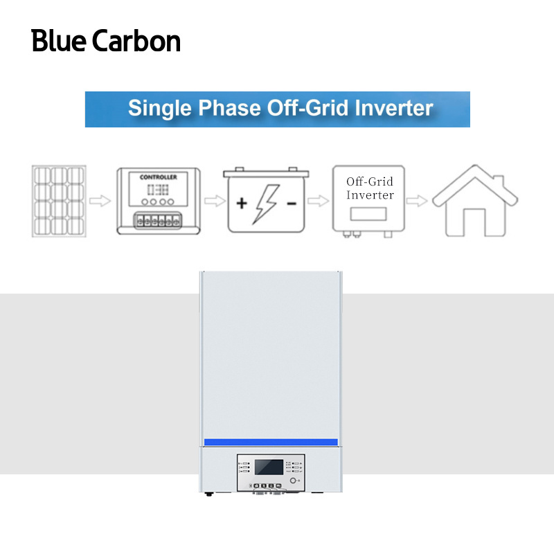 Blue carbon controller mppt hybrid solar inverter with mppt charge controller