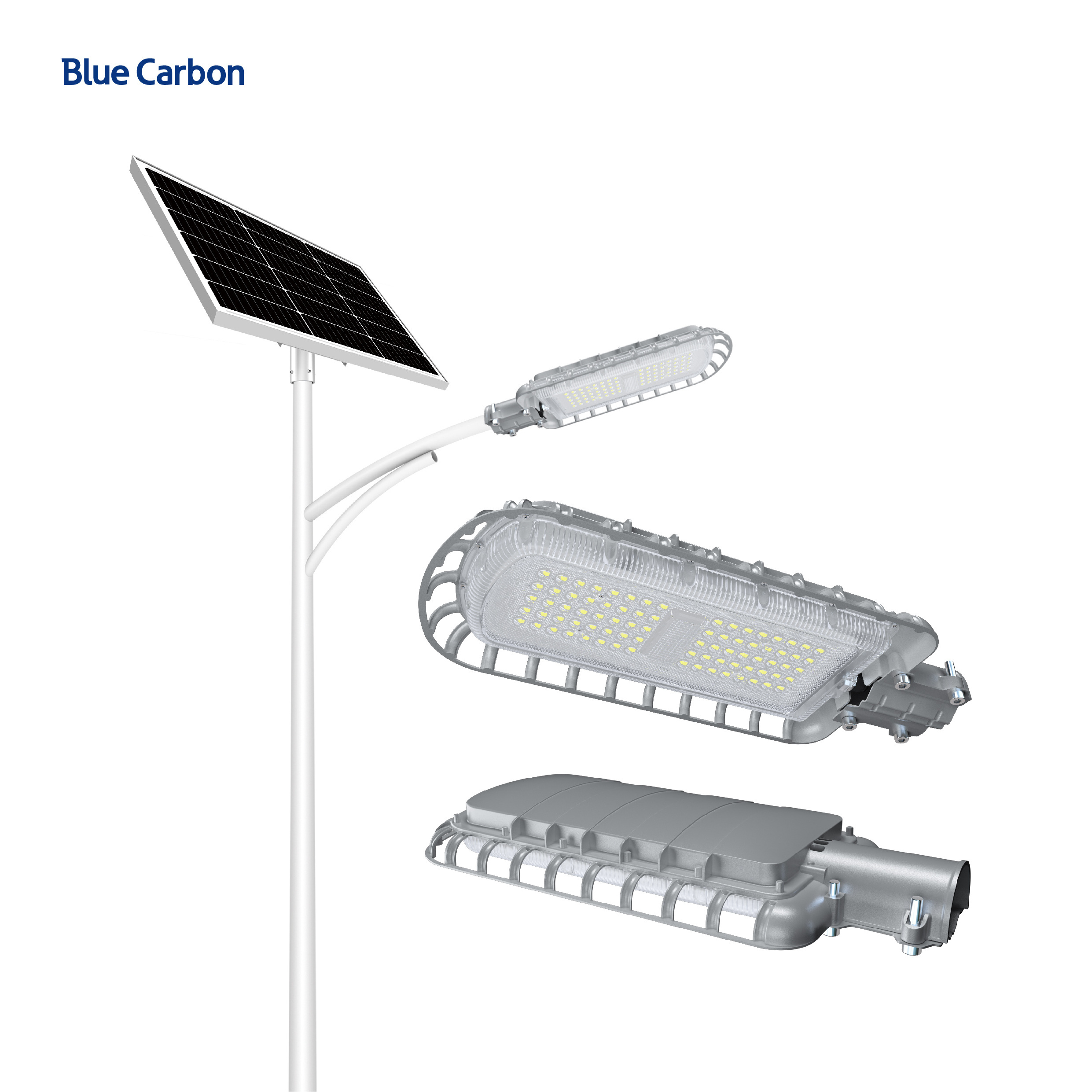 Blue Carbon solar power outdoor lamp remote ip65 waterproof 200w  landscape light solar street lamp LED street light