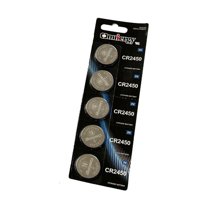 Cr2450 Primary 3V Lithium Button Cell Coin Battery for Remote Control, Watch, Calculator,Thermometer, Mobile Game