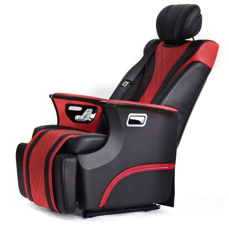 luxury Single electric car seats van seat customized seat for Toyota MPV with armrest legrest