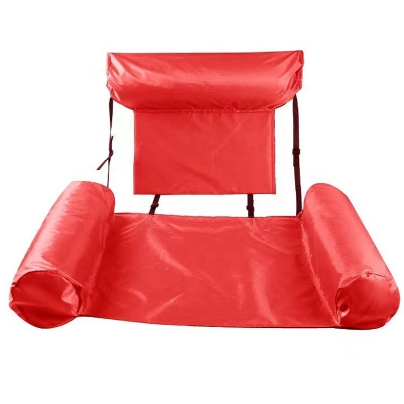 Outdoor Inflatable Blow up Chair Lightweight Air Hammock Foldable Water  Floating Row Recliner Inflatable Pool Chair