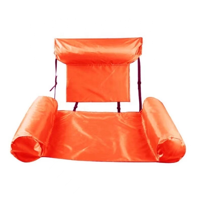 Outdoor Inflatable Blow up Chair Lightweight Air Hammock Foldable Water  Floating Row Recliner Inflatable Pool Chair