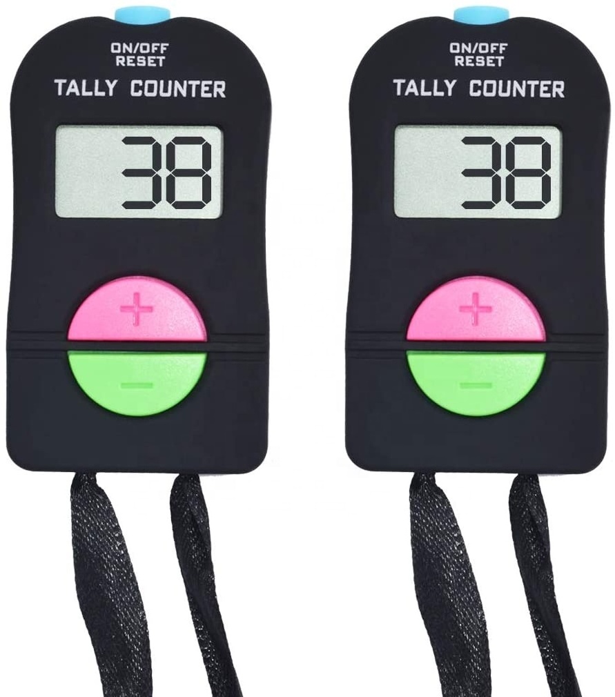 Digital Hand Tally Counter Electronic Add Subtract Manual Handheld Mechanical Number Clicker Counter