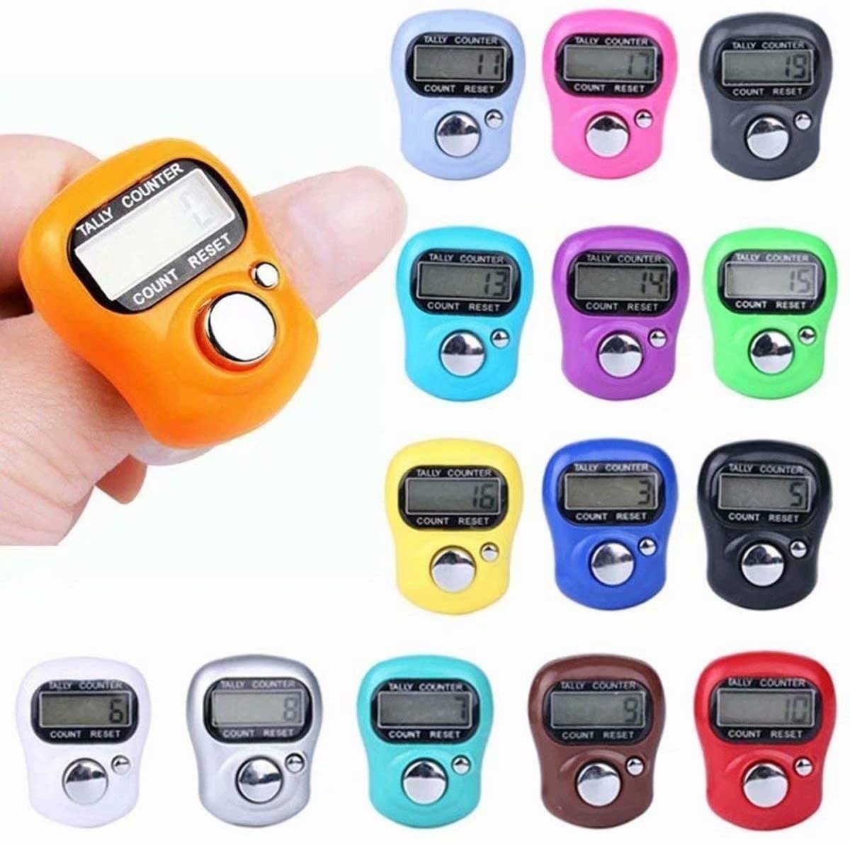 Handheld Muslim Tally Counter Resettable LCD Electronic Digital Finger Ring Counter Hand Tally Counter Digital