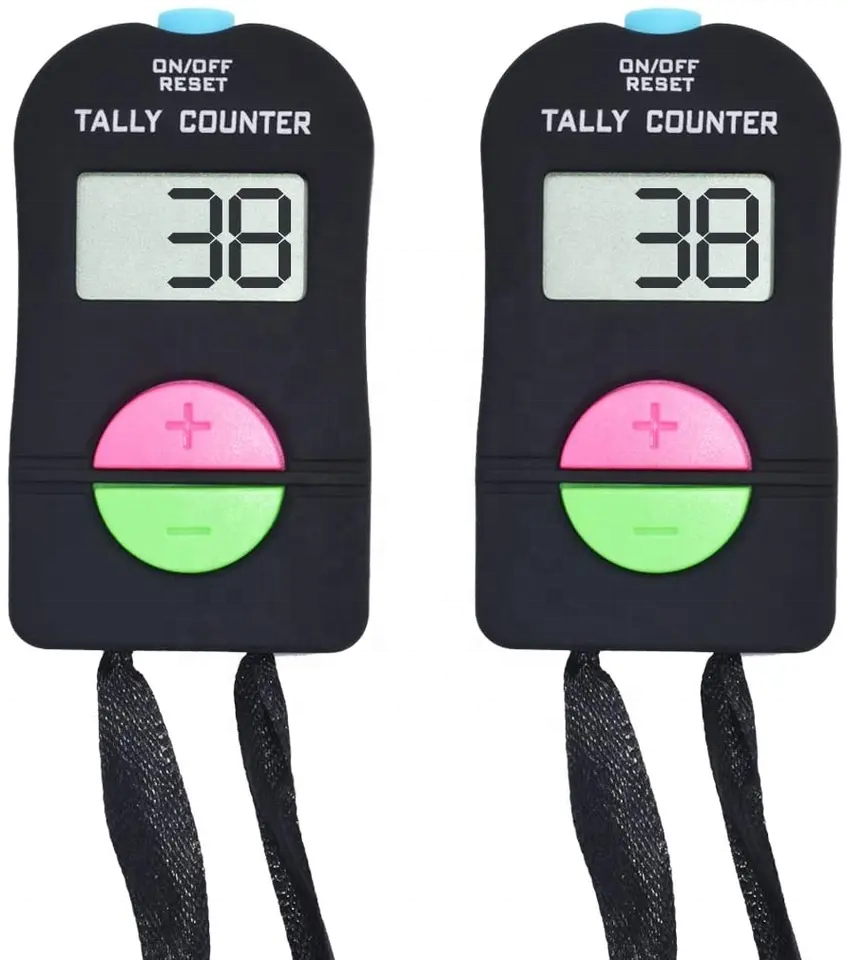 Electronic Hand Tally Counter with Lanyard For Golf Fish Digital Number Counter Clicker