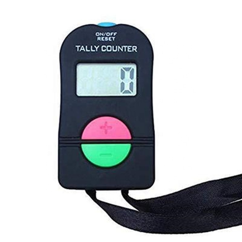 Digital Hand Tally Counter Electronic Add Subtract Manual Handheld Mechanical Number Clicker Counter