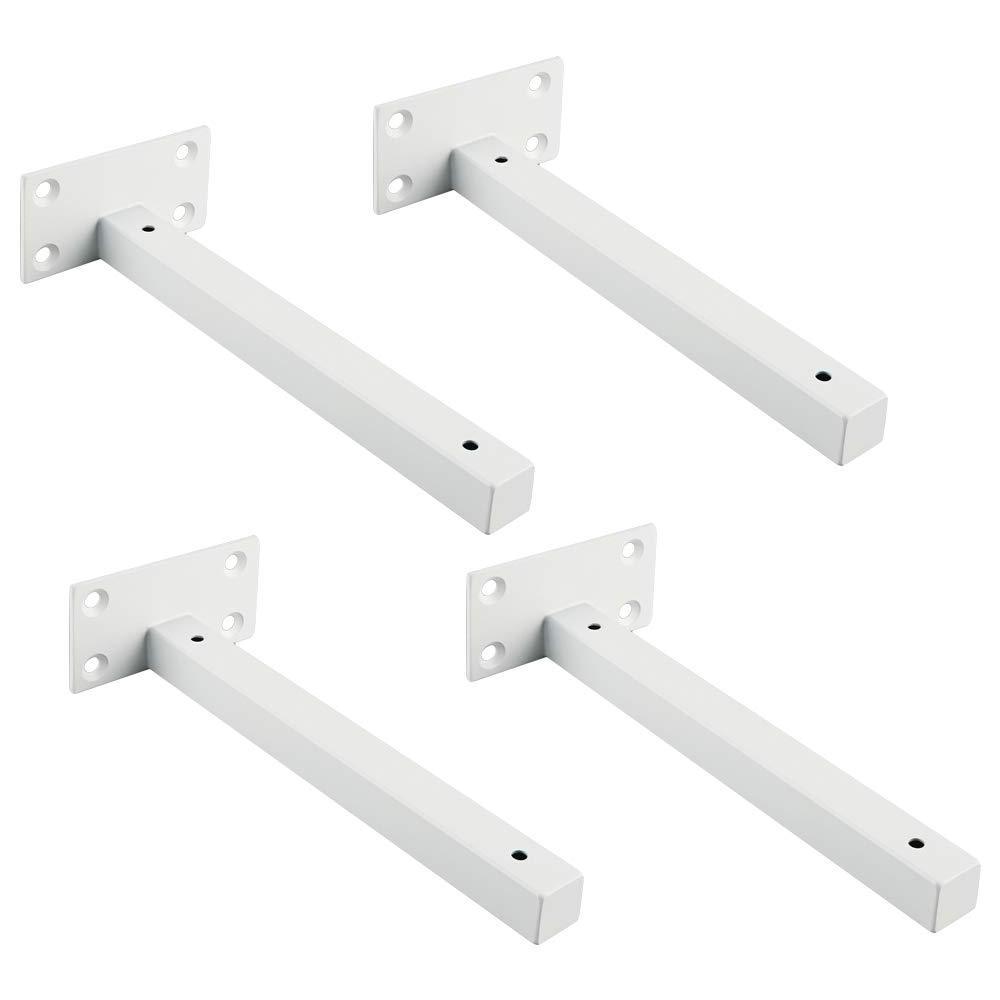 Wholesale Custom 6 Inch White  I Shape Metal Wall Mounted Concealed Iron   Floating Shelf Brackets