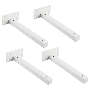 Wholesale Custom 6 Inch White  I Shape Metal Wall Mounted Concealed Iron   Floating Shelf Brackets