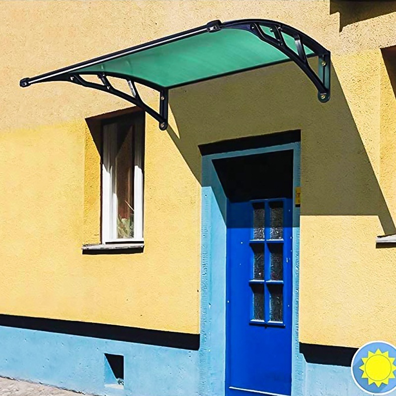 Rain Cover Canopy Aluminum Awning Window For House Multiple Sizes Door Awning Uv   Protected Front Door Awning