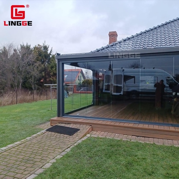 Movable Sunshade Louvered Roof Gazebo Outdoor Aluminium Pergola