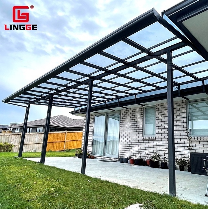 Aluminum Custom Canopy Rainproof Awing Modern Polycarbonate Roof Canopy