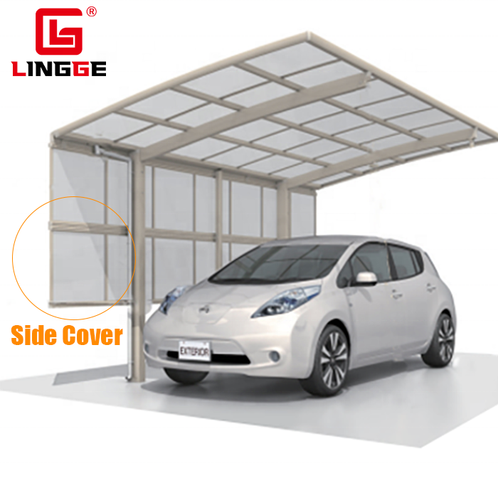 Outdoor Carport Awning Factory Price Polycarbonate UV Protection Canopy Aluminum Garage Double Carports