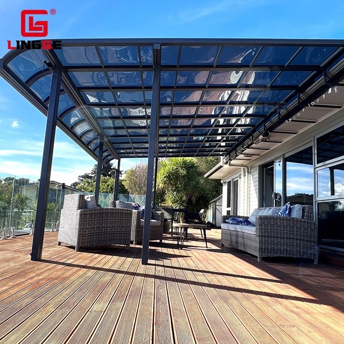 Terrace Patio Cover Customized Outdoor Aluminum Awning Villa Waterproof Balcony Canopy