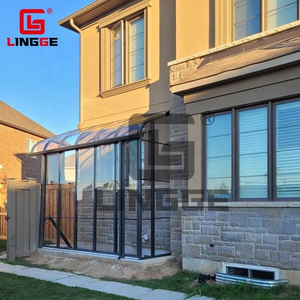 Rainproof Windproof Outdoor Metal Aluminum Polycarbonate Window Outdoor Canopy Awnings Patio Roof