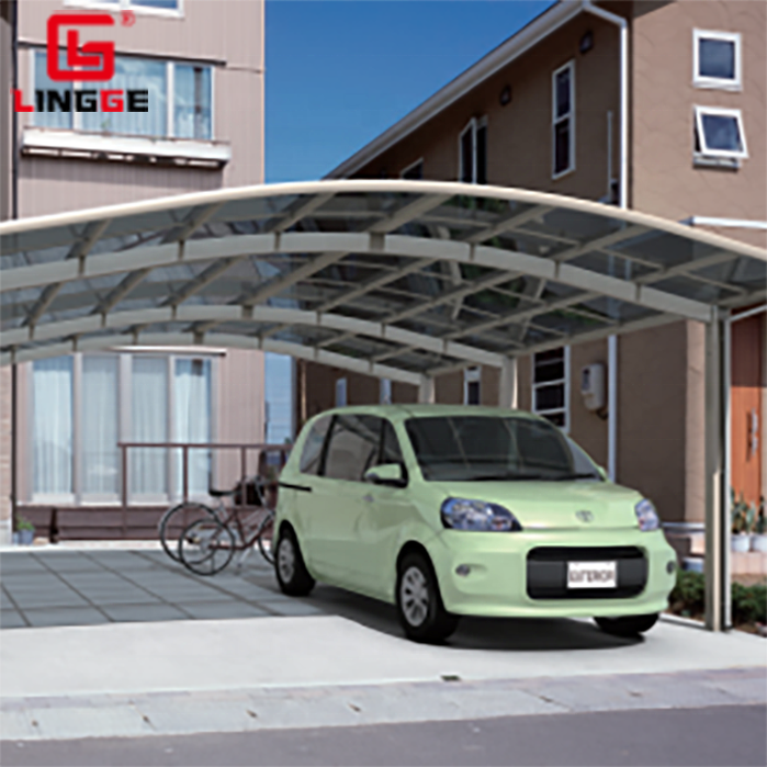 Outdoor Carport Awning Factory Price Polycarbonate UV Protection Canopy Aluminum Garage Double Carports