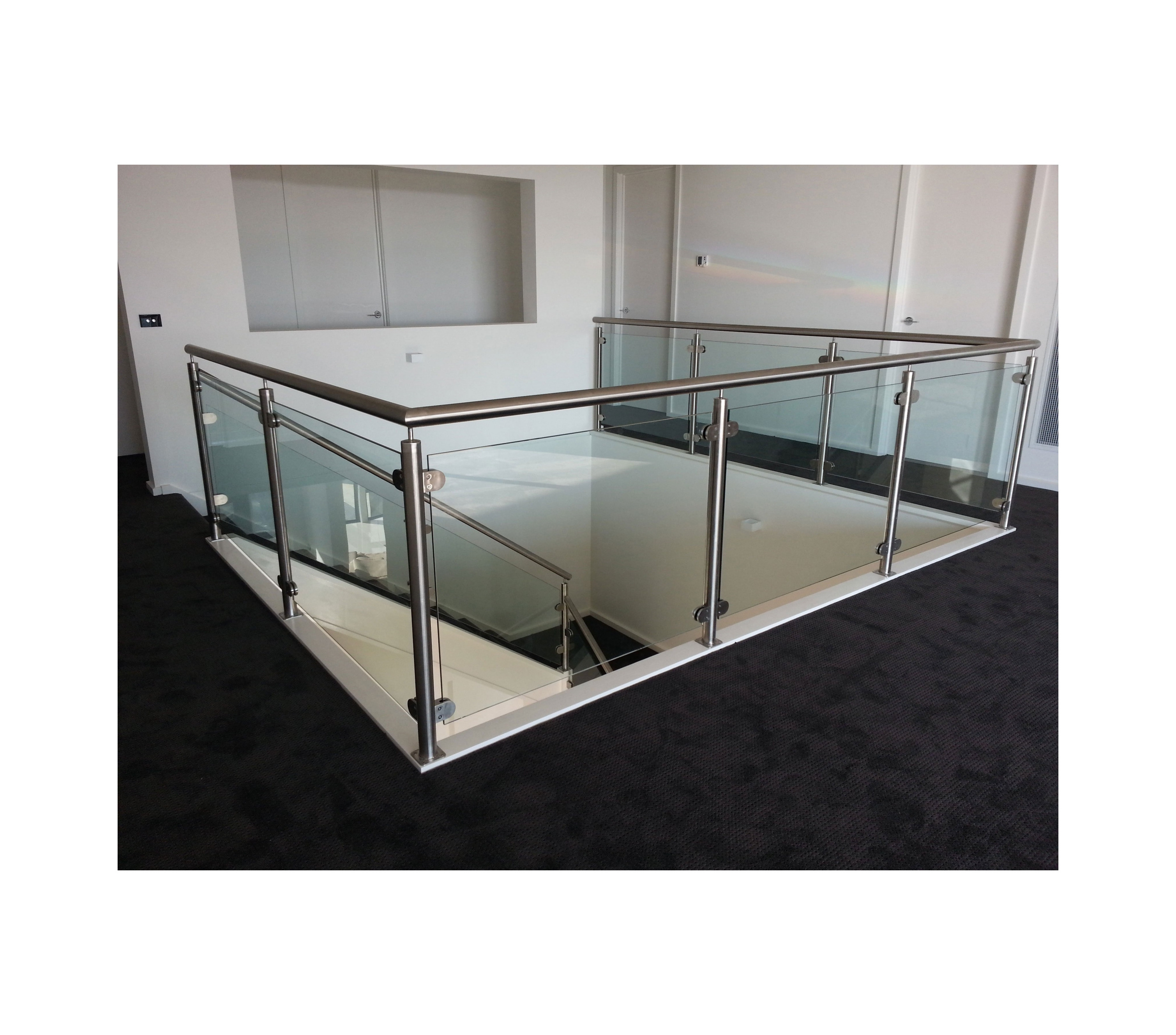 Supplier Customization Stainless Steel Frameless Balustrades Handrails With Tempered Glass Prices Railing