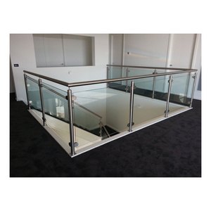 Supplier Customization Stainless Steel Frameless Balustrades Handrails With Tempered Glass Prices Railing