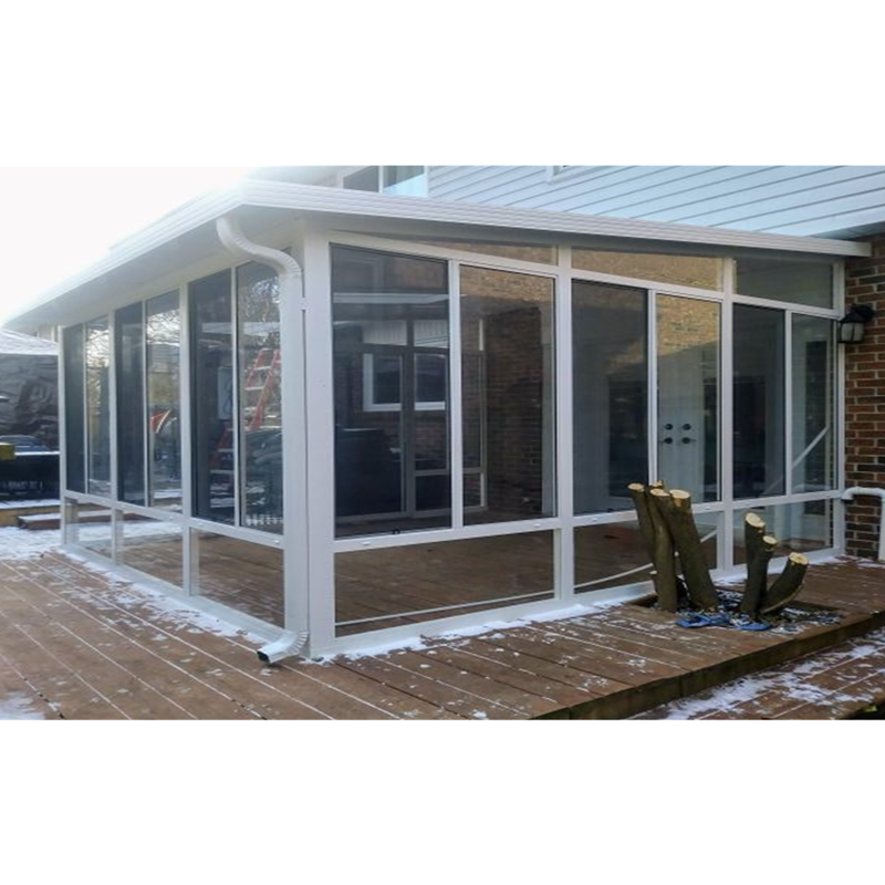 roof panels prices high quality portable aluminum frame White Windows Building Horizontal Style Surface Sunroom