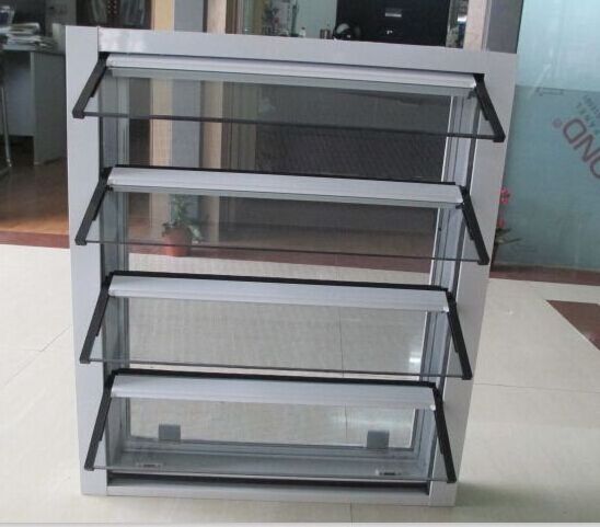 Factory sale powder coating aluminum louver windows adjustable glass louvres windows