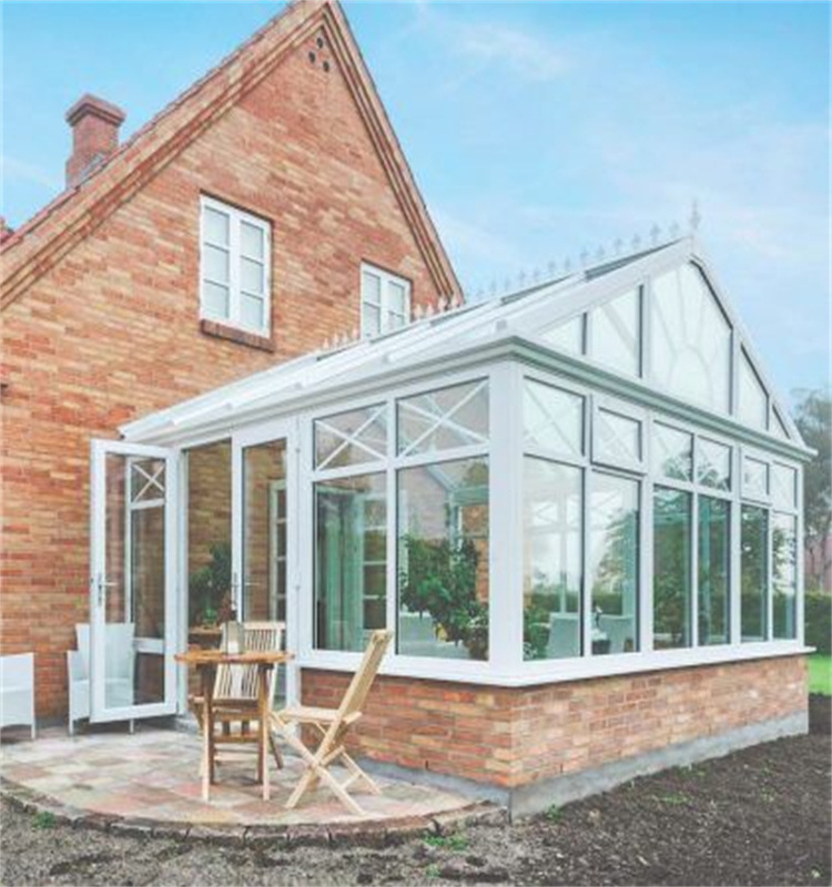 Outdoor Waterproof  veranda sunroom glass house Sunroom with tempered glass for Garden