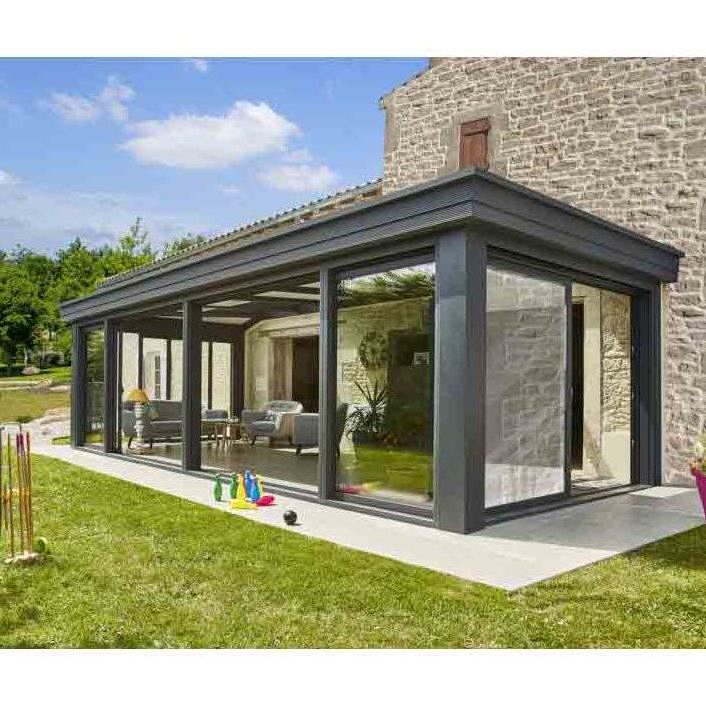 Factory sale luxury Prefabricated aluminum frame glass sunroom