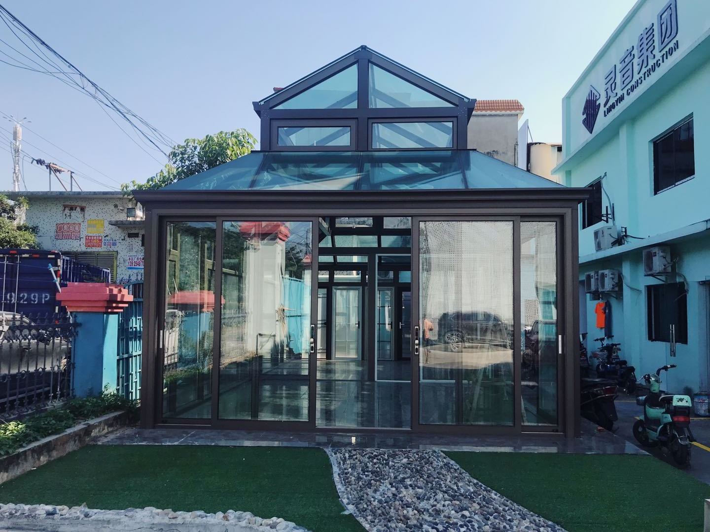 Aluminum sun room glass garden room outdoor good quality