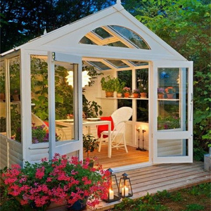 Outdoor Waterproof  veranda sunroom glass house Sunroom with tempered glass for Garden