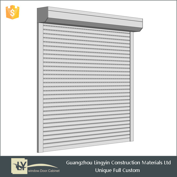 Electric aluminum window and door roller shutter for interior and exterior use