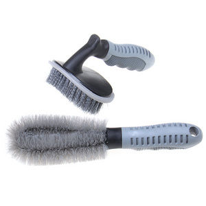 Car Wheel Cleaner Brush Scrub Tire Shine Brush for Auto Vehicle Engine Motorcycle Car Brush