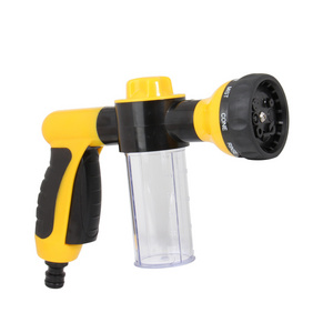 Hand Sprayer 8 Spray Pattern Adjustable Water Gun High Pressure Spray Gun Soap Dispenser