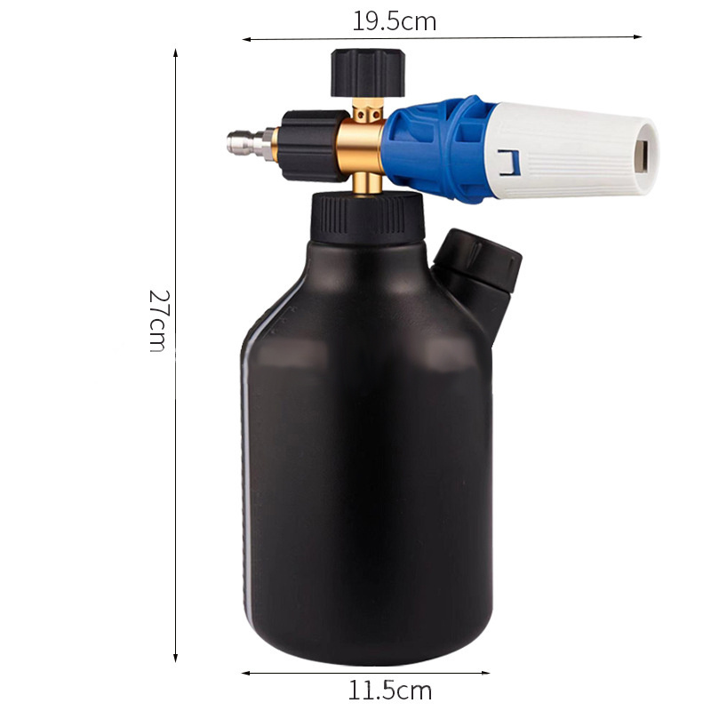 Lingzhen High pressure black color with counting cup cleaning quick connector foam cannon car wash cleaning tools