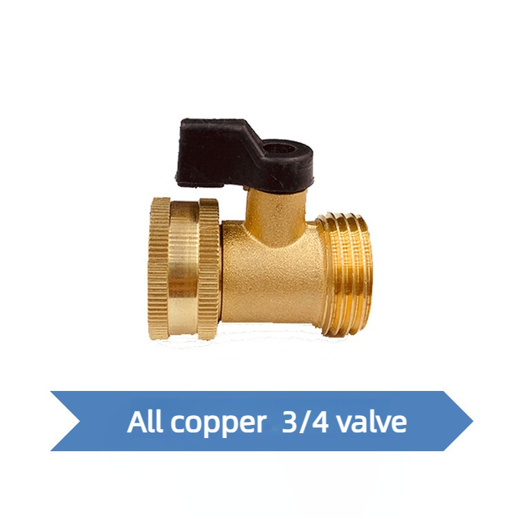 garden hose connector heavy duty garden hose shut off valve 1 way soild brass