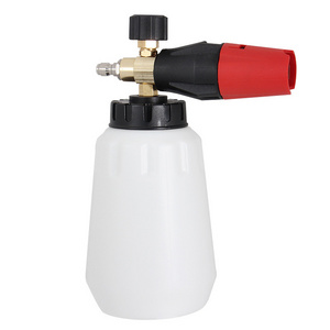 Lingzhen Pressure Washer High Quality Brass Large Mout Bottle Clear Car Detail Electric Commercial Foam Cannon