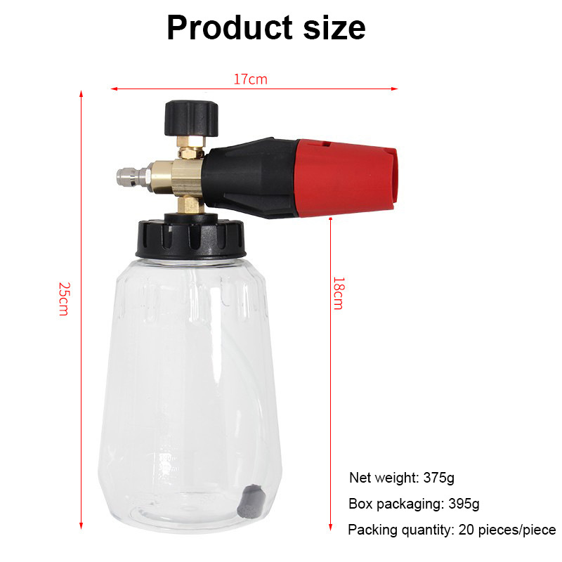 Lingzhen Car washing soap bottle Quick release connector Automatic cleaning tool Car cleaning snowflake foam gun