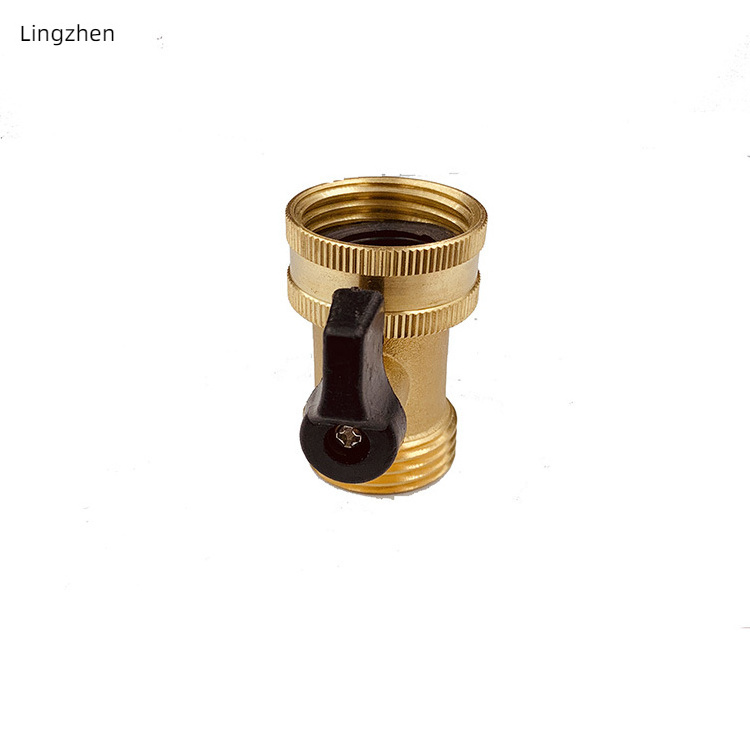 garden hose connector heavy duty garden hose shut off valve 1 way soild brass